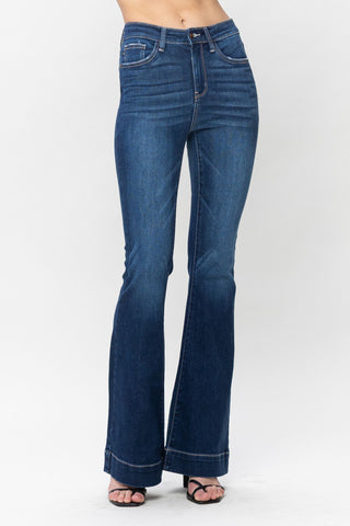 Judy Blue Dark Wash Trouser Flare - Style 82395