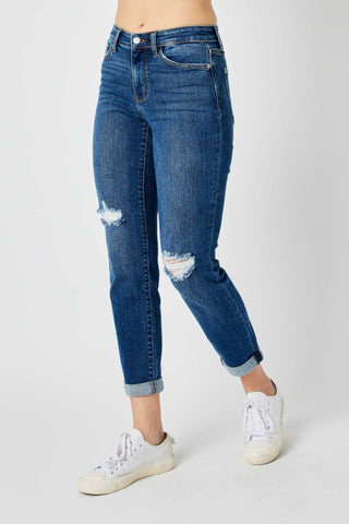 Judy Blue Slim Fit Distressed Jeans - Style 82607