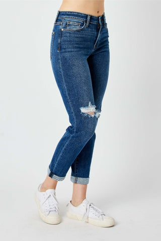 Judy Blue Slim Fit Distressed Jeans - Style 82607