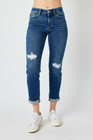 Judy Blue Slim Fit Distressed Jeans - Style 82607