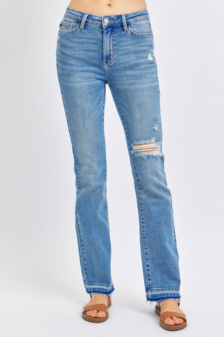 Judy Blue Released Hem Bootcut Jeans - Style 88632