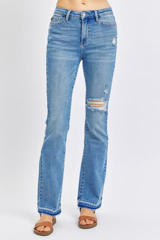 Judy Blue Released Hem Bootcut Jeans - Style 88632