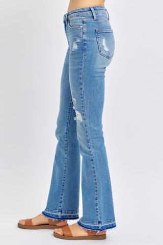 Judy Blue Released Hem Bootcut Jeans - Style 88632