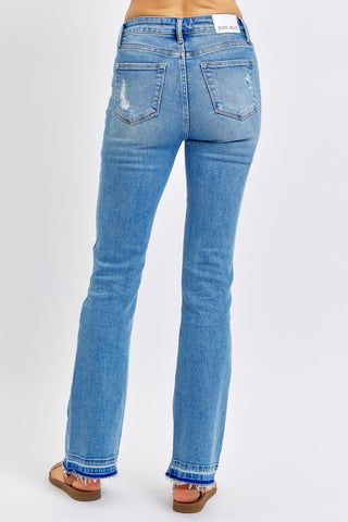 Judy Blue Released Hem Bootcut Jeans - Style 88632