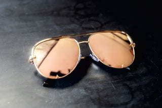 Alex Aviators - Pink on Gold