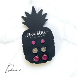 Dani Triple Stud Earring Set