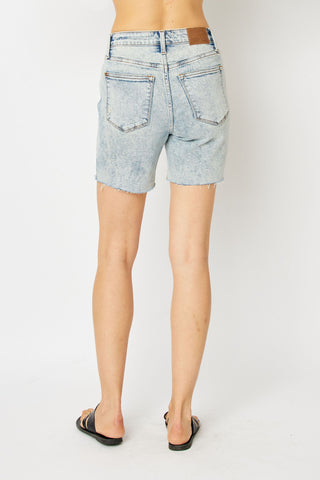 Judy Blue Mineral Wash Boyfriend Shorts - Style 150250