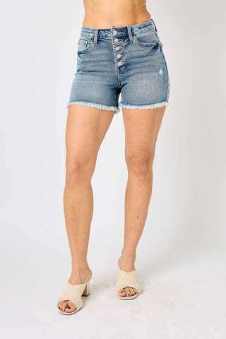 Judy Blue Button Fly Shorts - Style 150206