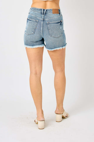 Judy Blue Button Fly Shorts - Style 150206