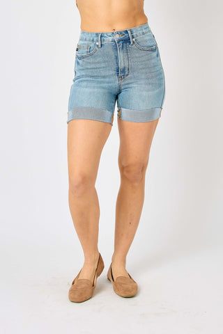 Judy Blue Mid Length Cooling Shorts - Style #150205