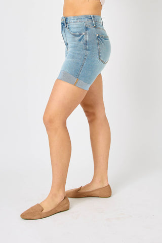 Judy Blue Mid Length Cooling Shorts - Style #150205