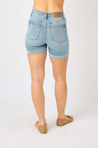 Judy Blue Mid Length Cooling Shorts - Style #150205