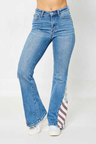 Judy Blue Americana Flare Jeans - Style 88659