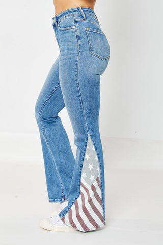 Judy Blue Americana Flare Jeans - Style 88659