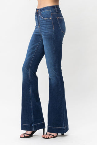 Judy Blue Dark Wash Trouser Flare - Style 82395