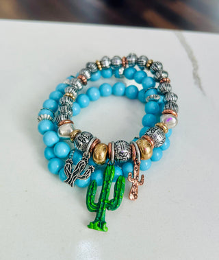 Desert Cactus Bracelet Set