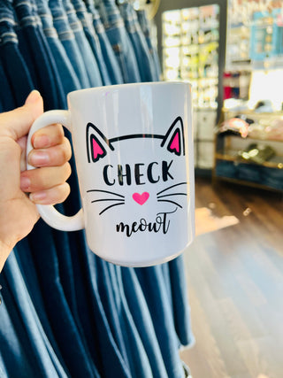 Check Meowt Ceramic Mug