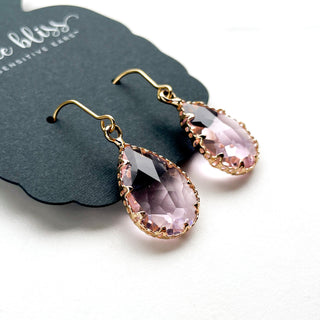 Merit Dangle Earrings in Ballet Pink