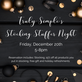 Truly Simple's Stocking Stuffer Night - Friday, Dec 20th