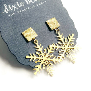 Weightless Snowflake Dangle Earrings