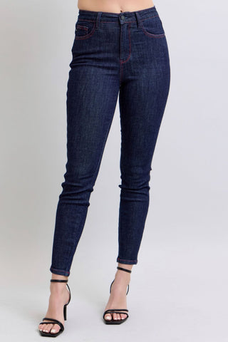 Judy Blue Heart Shaped Pocket Skinny Jeans - Style #88916