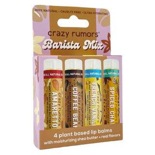 Crazy Rumors Barista Lip Balm Set - 4 Pack