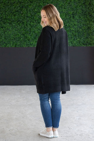 Black Cozy Cardigan