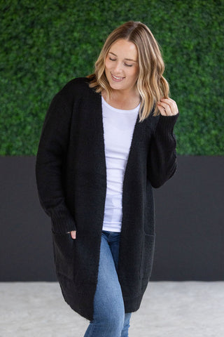 Black Cozy Cardigan