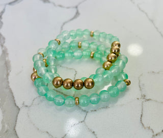 Green Victoria Stackable Bracelet