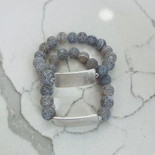 Grey Chloe Stackable Bracelet