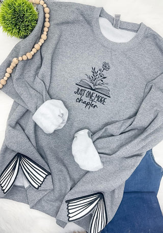 *Pre-Order* Just One More Chapter Embroidered Sweatshirt