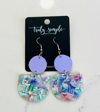 Lilac Dangle Earrings