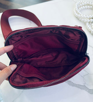 Maroon Belt Bag