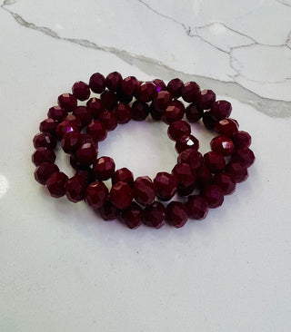 Maroon Stackable Bracelet