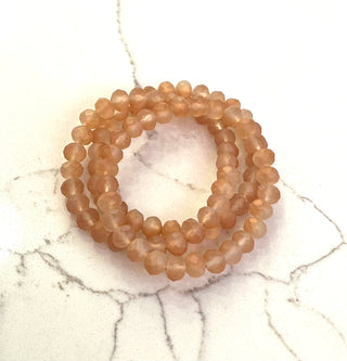 Matte Peach Stackable Bracelet