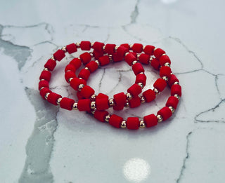 Minka Red Stackable Bracelet