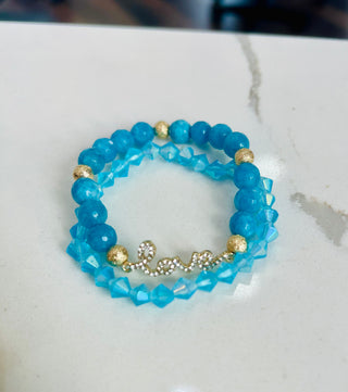 Ocean Blue Bracelet Set