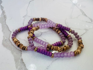 Purple Lorelai Stackable Bracelet