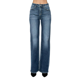 Risen Straight Leg Jeans