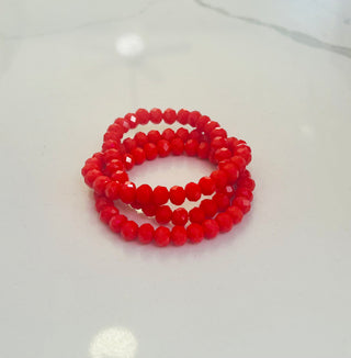 Red Orange Stacklable Bracelet