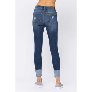 Judy Blue Button Fly Distressed Jeans - Style 82246