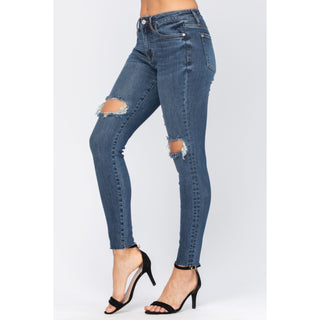 Judy Blue High Rise Destroyed Jeans - Style 8877