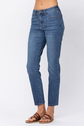 Judy Blue Non-Distressed Boyfriend Jeans - Style 88270