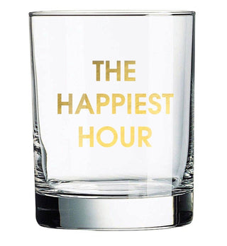 The Happiest Hour Rocks Glass