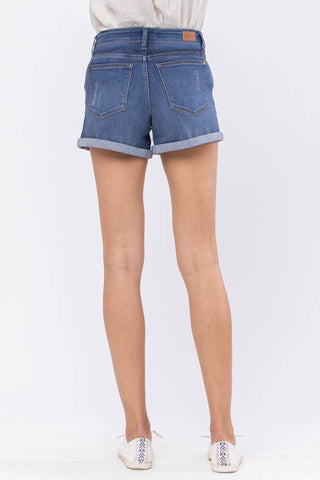 Judy Blue Medium Wash Maternity Shorts - Style 91502