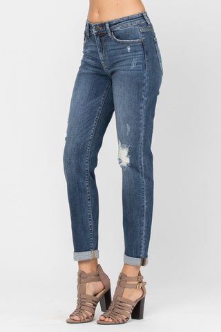 *Last Pair* Judy Blue Destroyed Slim Fit Jeans - Style 82204