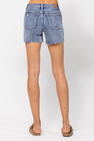 Judy Blue Serape Patch Shorts - Style 150091