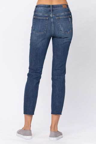 Judy Blue Vintage Cut Off Relaxed Fit Jeans - Style 88135