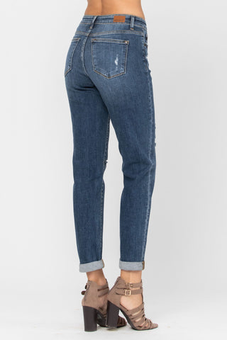 *Last Pair* Judy Blue Destroyed Slim Fit Jeans - Style 82204