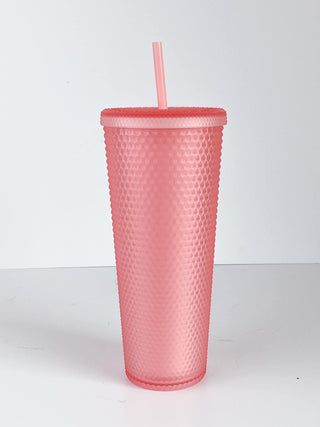 Pearl Pink Studded Tumbler - RESTOCKED!